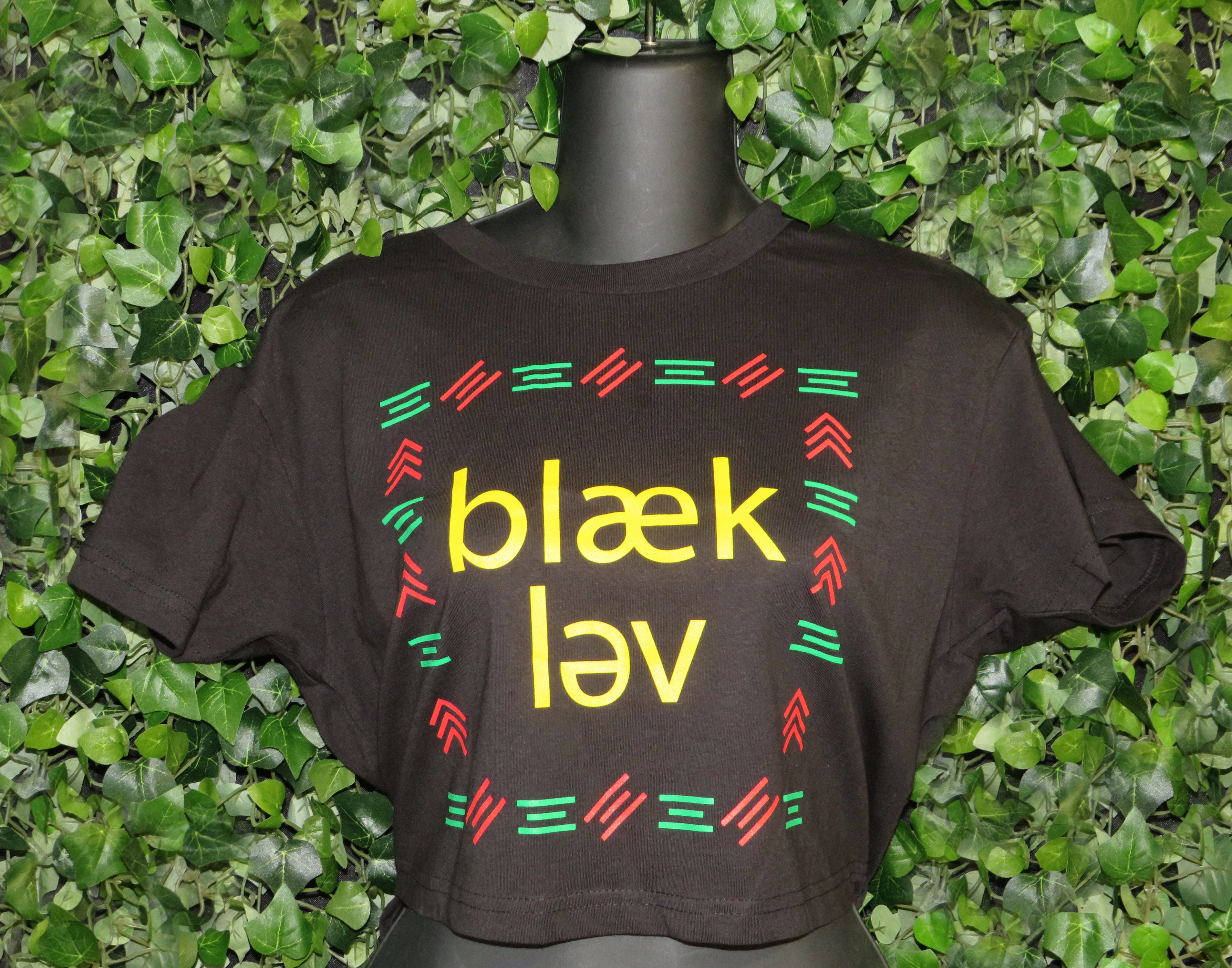 Black Love Crop Top